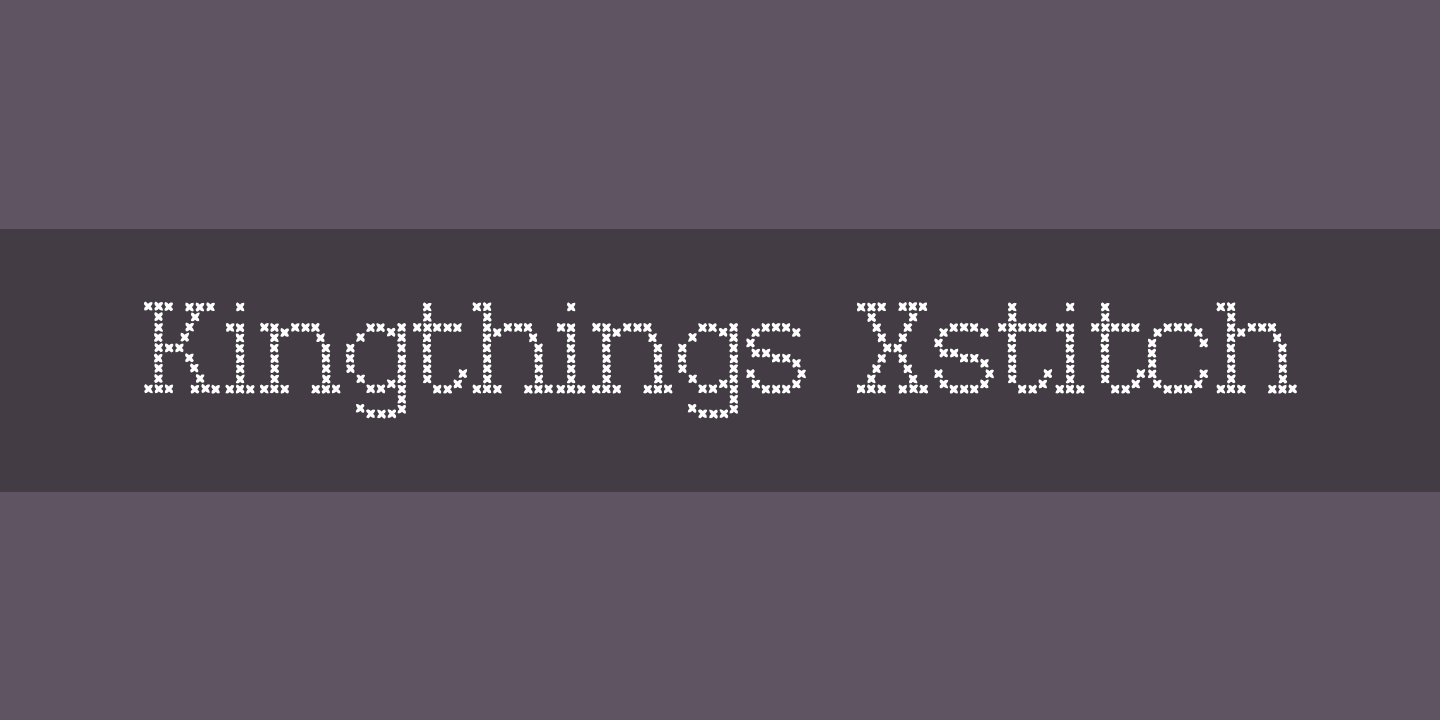 Шрифт Kingthings Xstitch